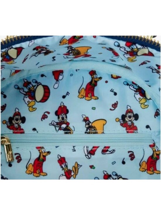 Loungefly Disney Mickey Mouse Marching Band Backpack Music Bag Pluto Minnie NWT main image 7